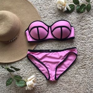 Pushup Swimming bikini suit set size small.